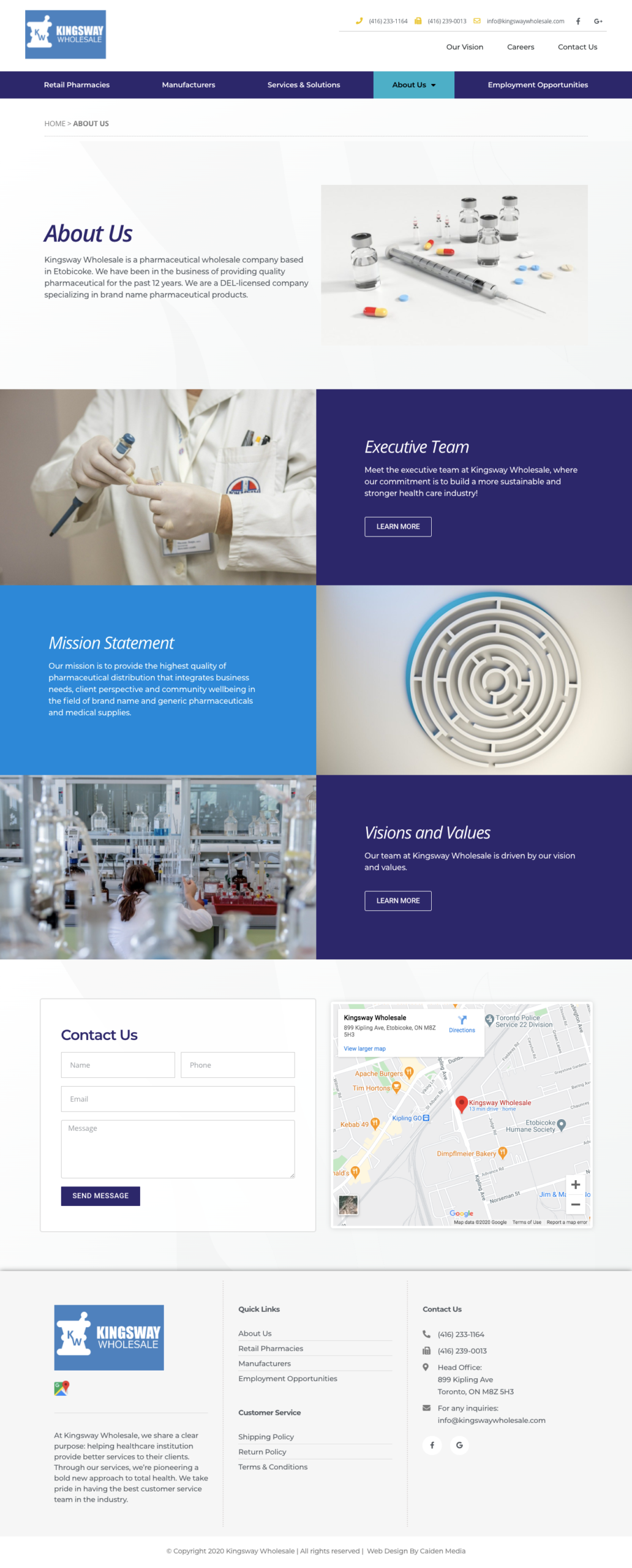 Web Design For Medical Suppliers