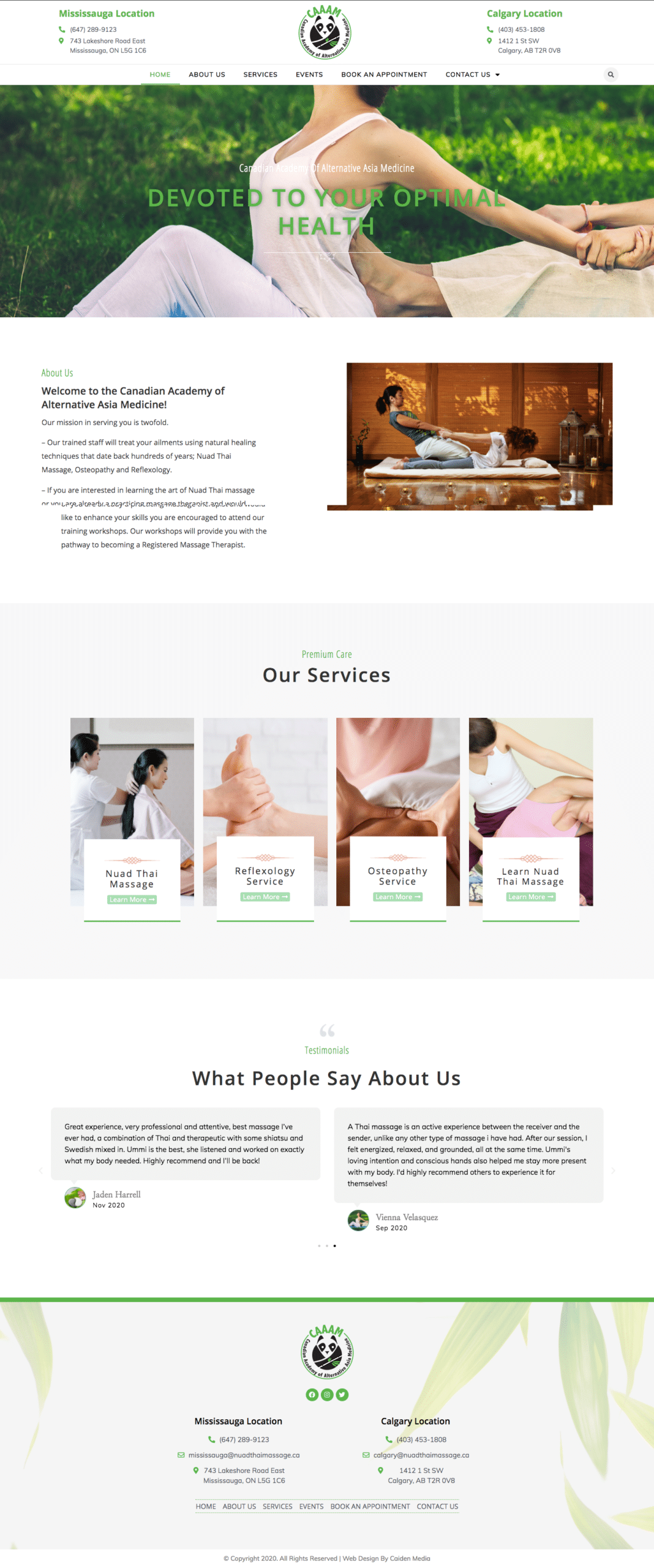 Thai Massage Web Design