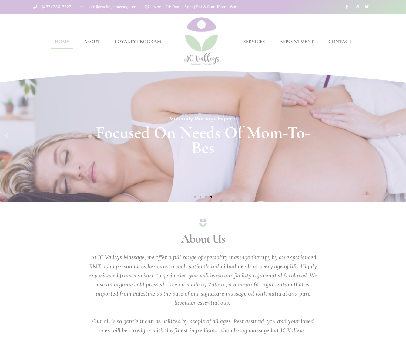 Massage Therapy Web Design